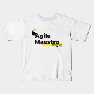 Scrum Master, Agile Maestro Order From Chaos! Kids T-Shirt